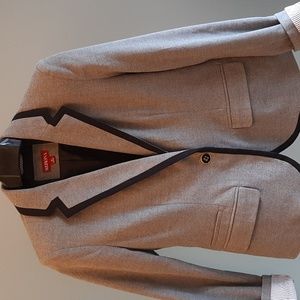 Merona Jacket/Blazer.  Size 10.  Gray.  Faux pockets. Lined
